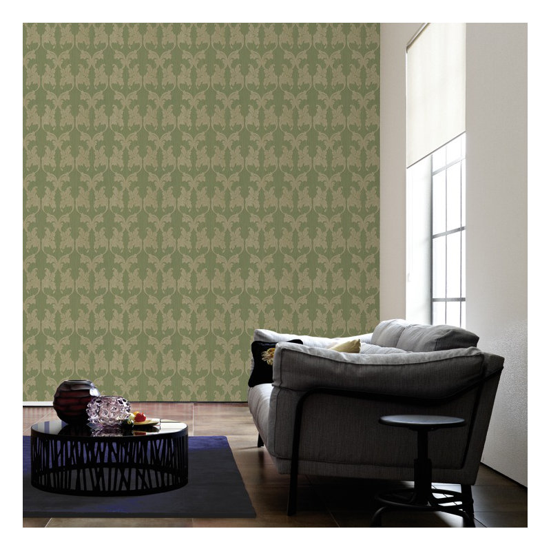 Tessuto 10.05m x 53cm Wallpaper, Green