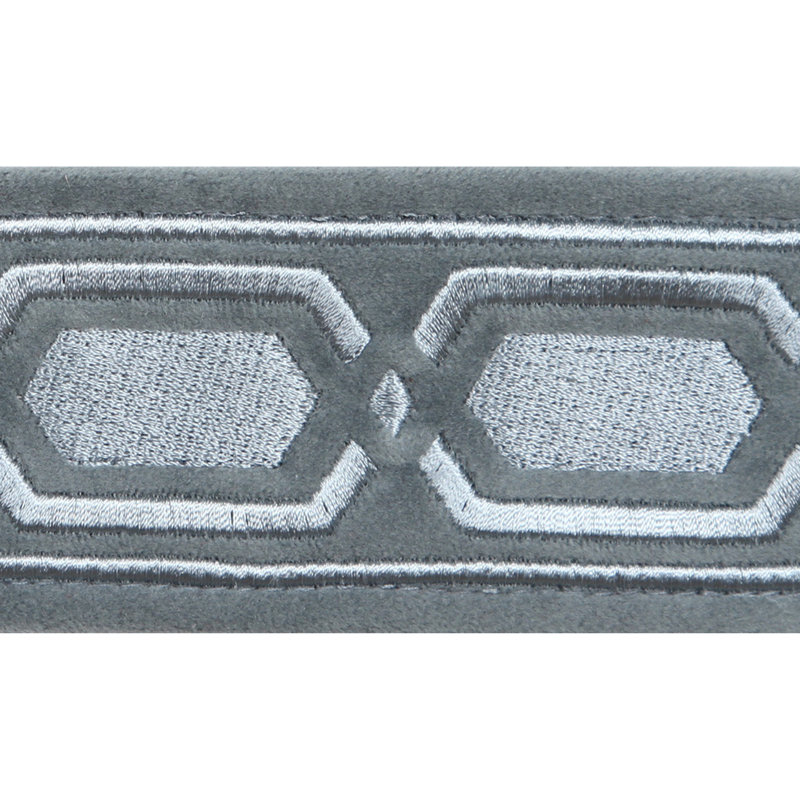 Tissu Roman Key, Gris / Argent