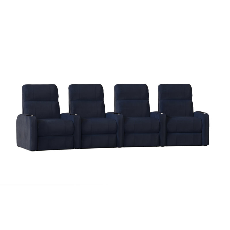 Sièges de cinéma maison (rangée de 4), Océan Smartsuede, Électrique