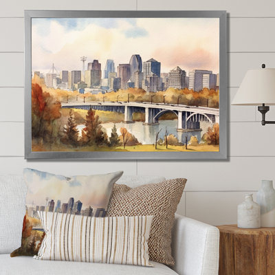 Edmonton Edmonton - art mural canadien sur toile