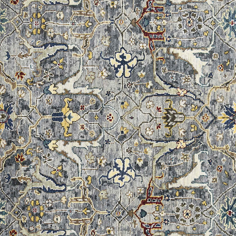 Tapis rectangulaire en laine Nuit Arab, Rectangle 14 pi x 10 pi
