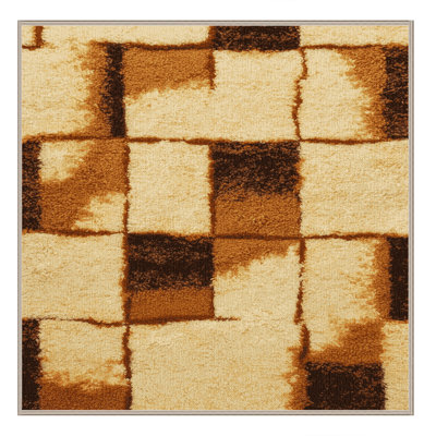 Washable Semolina pudding Desserts Area Rug
