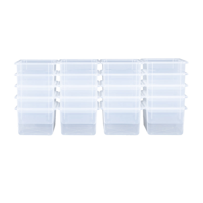 Bac en plastique, Translucide clair