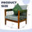 Acacia Wood Lounge Chair - Handwoven Rope Accents & Water-Resistant Cushions-1202685745