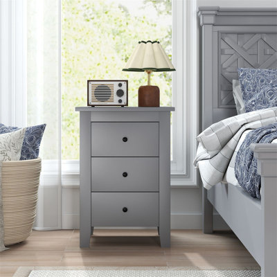 46cm W Manufactured Wood Bedside Table