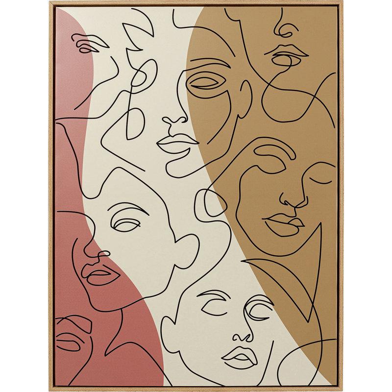 Framed picture Faccia Arte Tri Colore