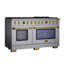 60 In. 7.9 Cu. Ft. 10 Burners Dual Fuel Range For Propane Gas In Stainless Steel With Kucht Horus Thermostat-1996192068-2041003878