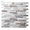 Carreau de mosaïque pelez et collez en PVC 10 po x 9 po