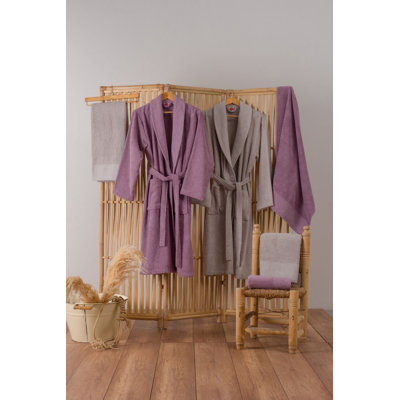 Peignoir 100% coton avec poches