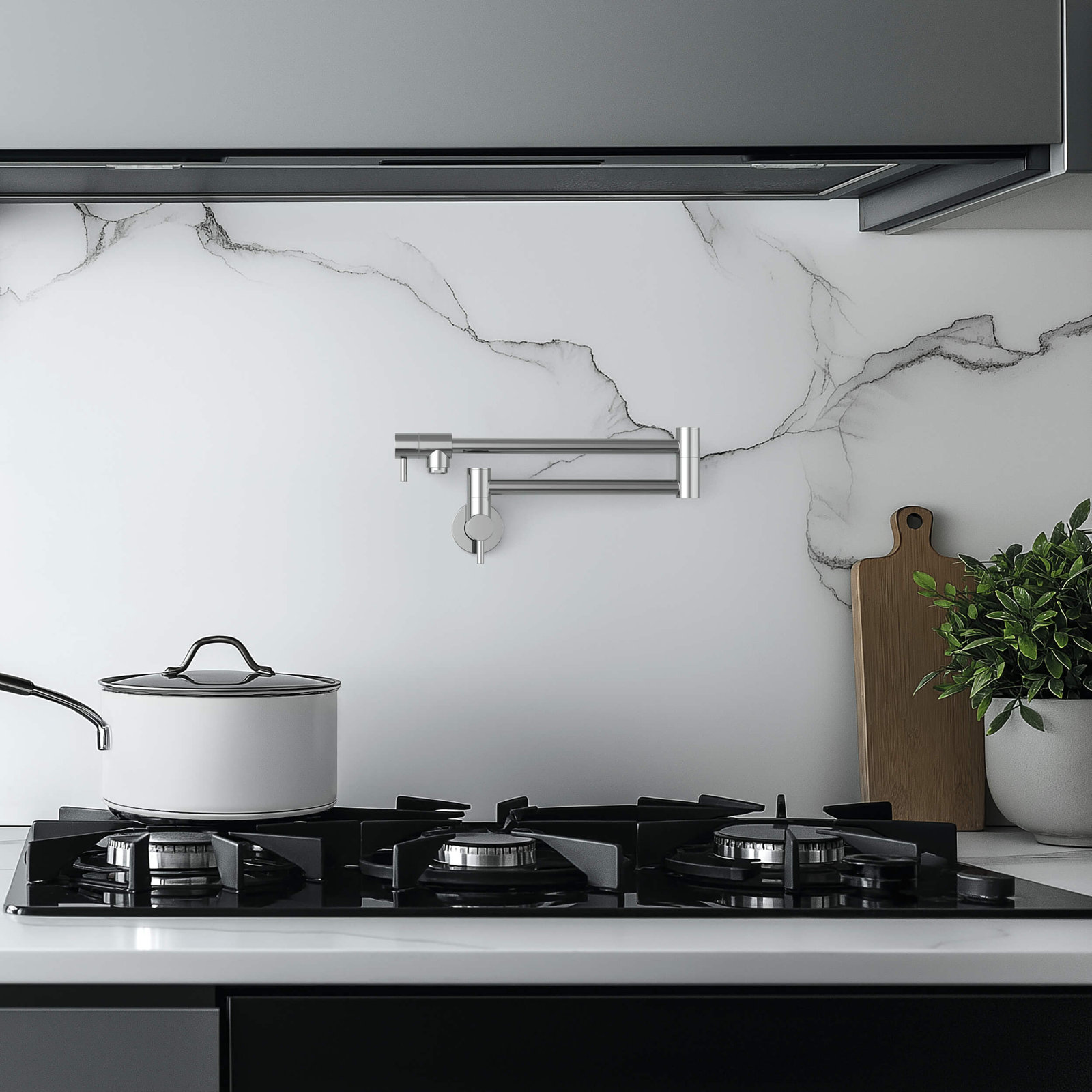 Kitchen Pot Filler Faucet, Chrome
