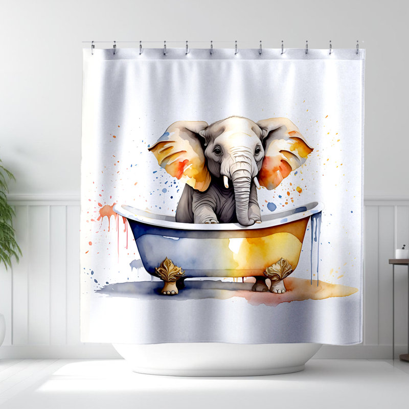 Rideau de douche Neville Elephant