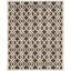 Tapis brun / crème touffeté à la main Daphne-24292704
