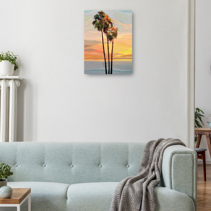 Sunset 18x24 Canvas Art Print with D-Rings