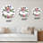 Spring Bouquet with Pink Flowers III - Tropical Wall Clock-1685890983