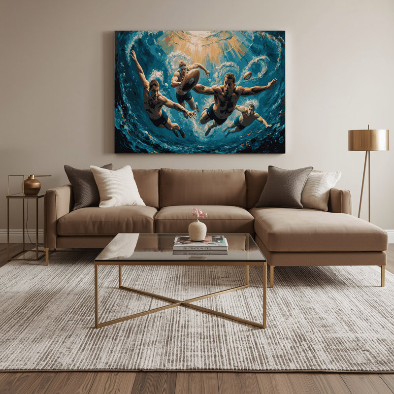Art mural sur toile Sports, H 12 po x l 18 po