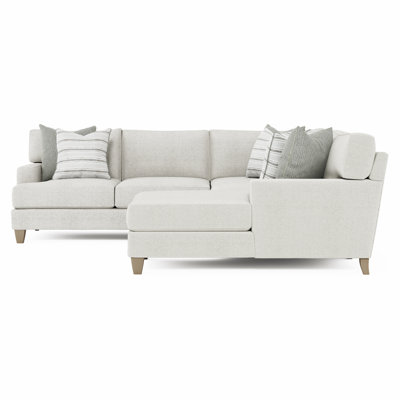 Bernhardt Mila 4-Piece Right Facing Fabric Sectional