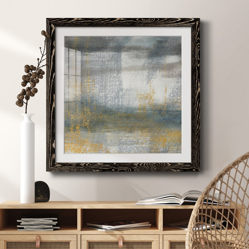 Maison Q - Art textuel avec cadre photo, H 31,5 po x l 31,5 po x P 1,5 po, Cadre noir