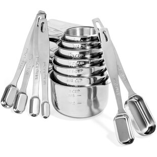Bellemain Stainless Steel Measuring Spoon Set with D-Ring Holder, for Dry  and Liquid Ingredients (6 piece set) - Bellemain