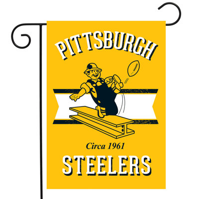 Retro Pittsburgh Steelers Licensed NFL Garden Flag
