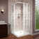 French Corner 36" W x 36" D x 74.75" H Framed Square Shower Kit