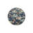 Blue Leaf Washable Cotton Multicolored Decorative Rug-1263335729