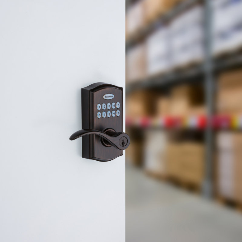 SmartCode 955 Commercial Grade Electronic Door Lever SmartKey, Venetian Bronze
