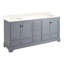 Quen 72" Freestanding Double Basin Vanity Set with Cabinet, Vanity Tops-117376835-116958855-116958850
