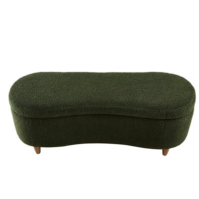 Fabric Covered Flip Top Storage Bench In For Bedroom With 400 Lbs Capacity And Colored Upholstery