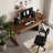 Walnut Rectangular Solid Wood with desk-1916571643