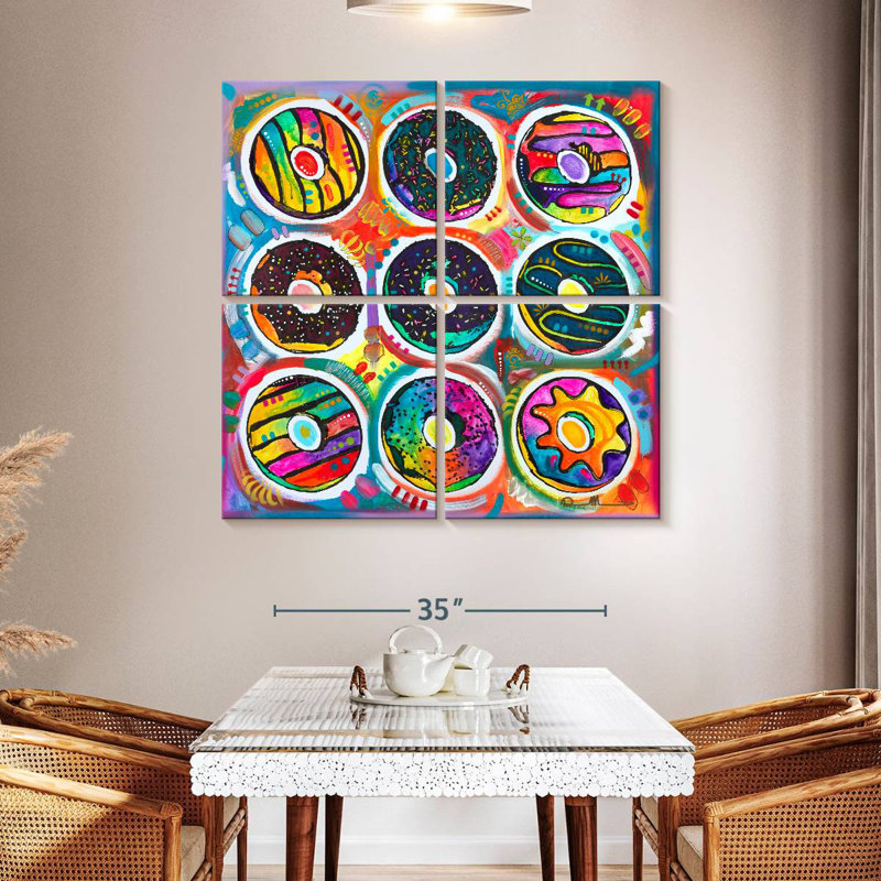 Yarlin Doughnuts Patterns, 45" H x 45" W