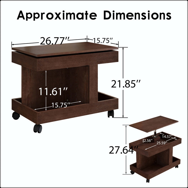 Coffee Table, Walnut Brown