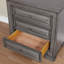 Table de chevet avec USB, gris-1580418630