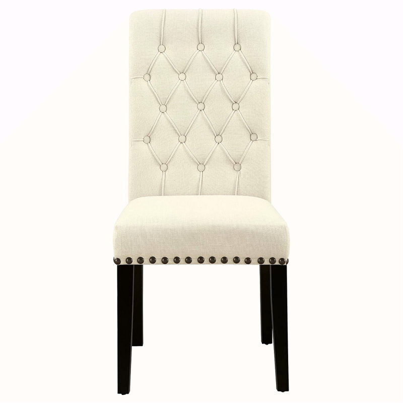 Tufted Side Chairs, Beige