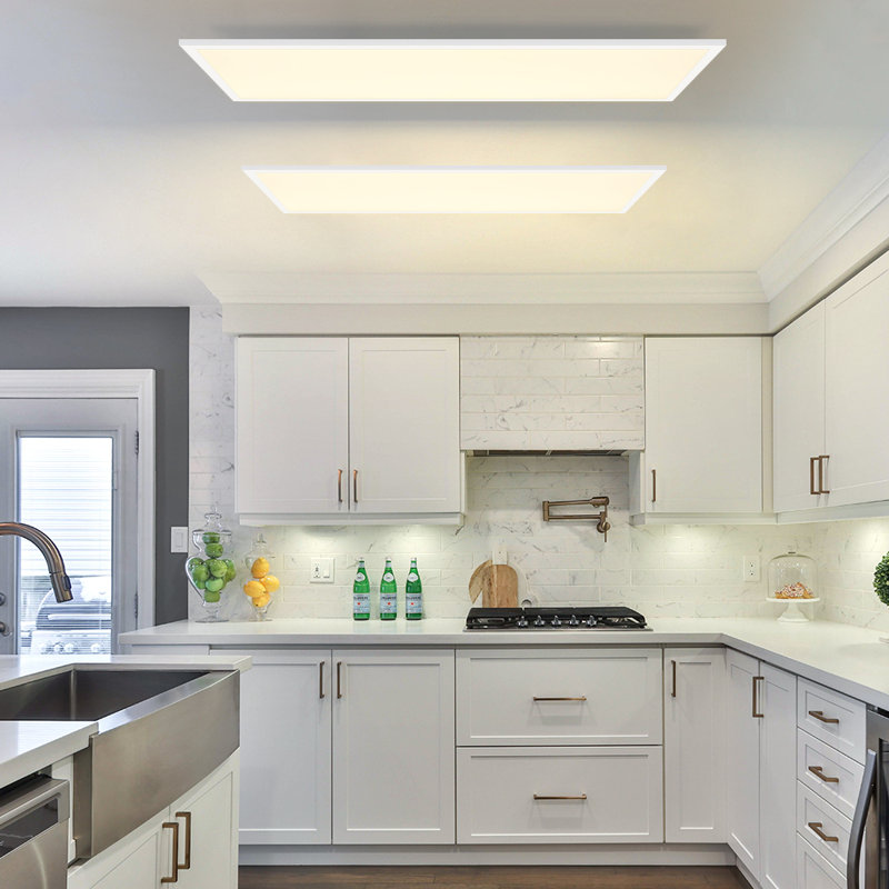 Albiona 1-Light Dimmable LED Flush Mount, White