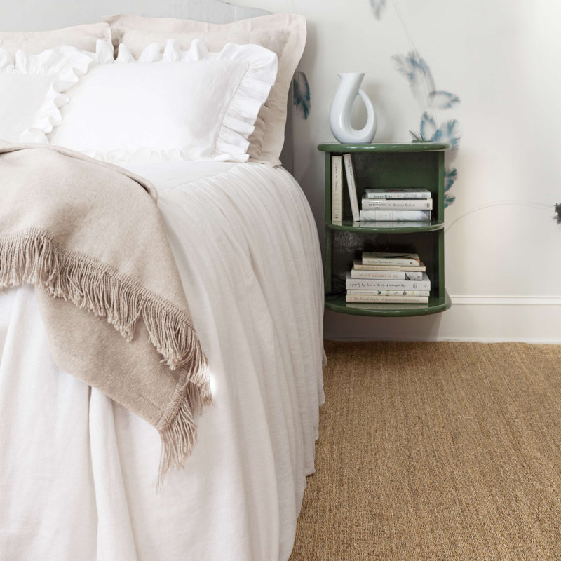 Wilton Bedspread, King Bedspread, White
