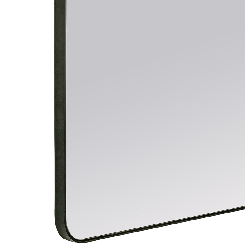 Somerset Accent Mirror, Matte Black, 36" H x 24" W