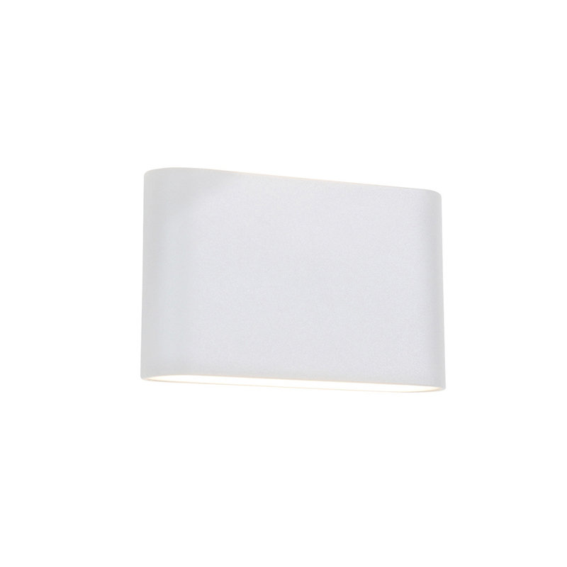 Integrated LED Outdoor Flush Mount, White