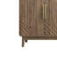 Buffet avec rangement, buffet 4 portes, armoire d'appoint multifonctionnelle avec panneau à couches réglables
