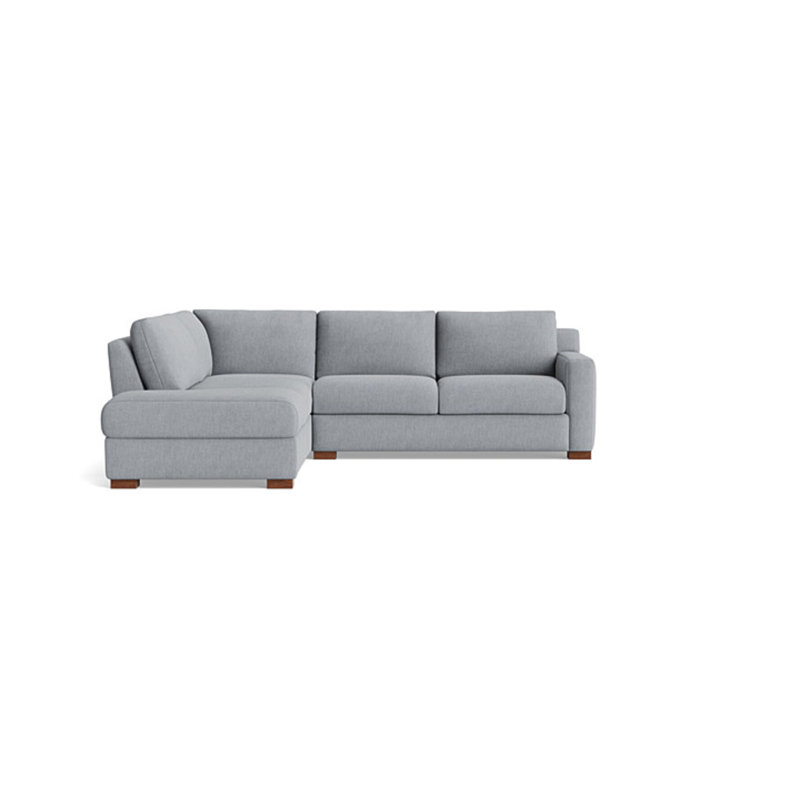Catalina Sectional, Performance Weave - Zinc, Left Hand Facing
