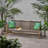 Outdoor Acacia Wood Wicker 3 Seater Sofa-1903733236