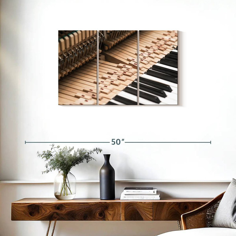 Abarca Old School Piano, 20" H x 33" W