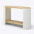 End Table, Small Side Table, Nightstand with 2-Layer Storage Shelves, Sofa Table for Small Spaces, Living Room, Bedroom, Stable Frame, Easy Assembly, (Natural colour and white)