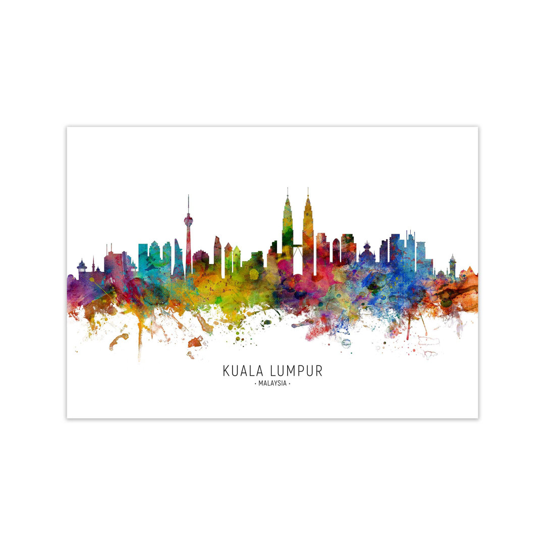 Kuala Lumpur Malaysia Skyline by Michael Tompsett - Print