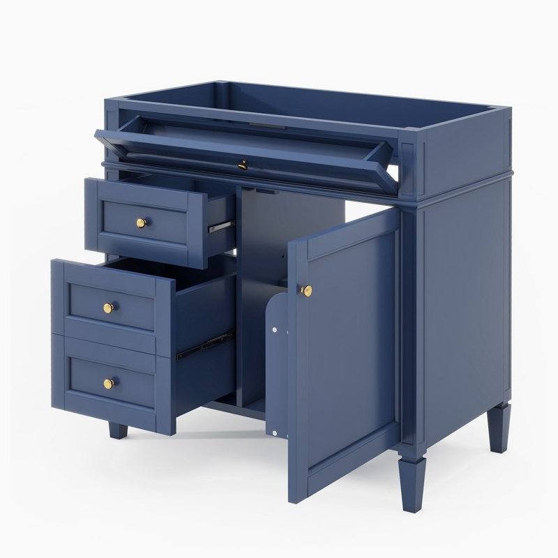 Base de meuble-lavabo simple 35,00 po seulement, Bleu