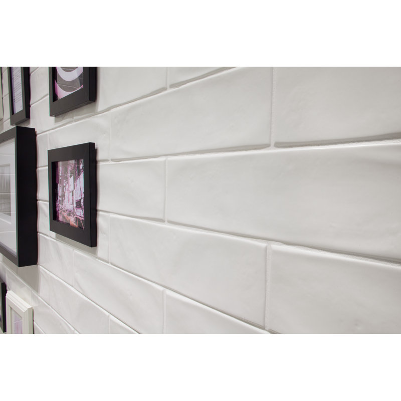 Montauk 3" x 12" Ceramic Subway Wall Tile, White