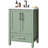24" Bathroom Vanity with Sink, Freestanding Wood Vanity with Drawer, Light Green-123182413-123182412
