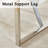 Modern 71" Rectangular Dining Table with Geometric Metal Base and Thick Synthetic Wood Top