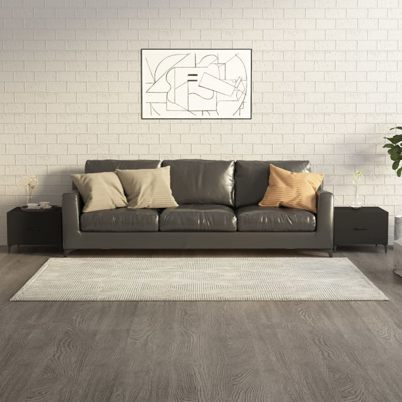 Izzybella Four Leg Coffee Table with Storage, Black