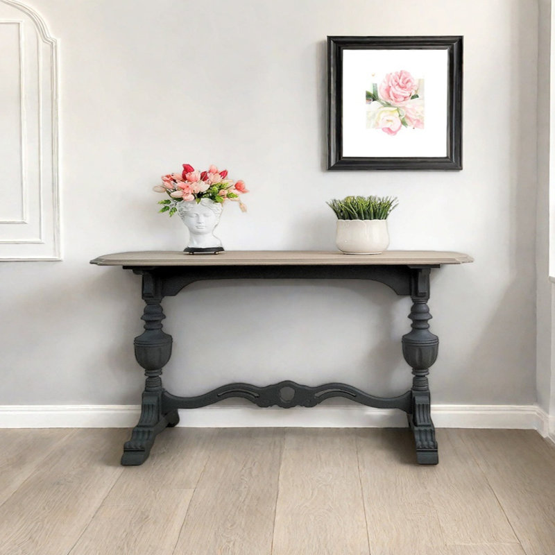 Console rétro sculptée, H 33,46 po x l 62,99 po x P 17,72 po