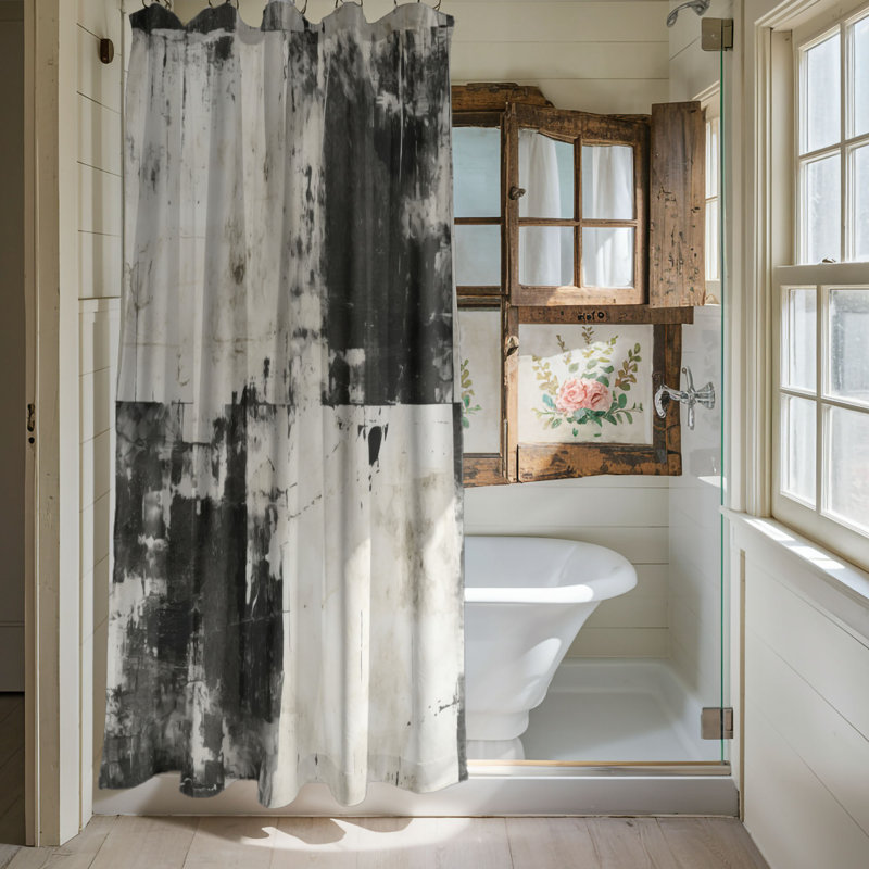 Plaid Relics - Rideau de douche Premium, H 74 po x l 71 po